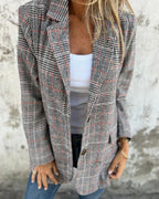 Abby - Klassisk Rutete Blazer