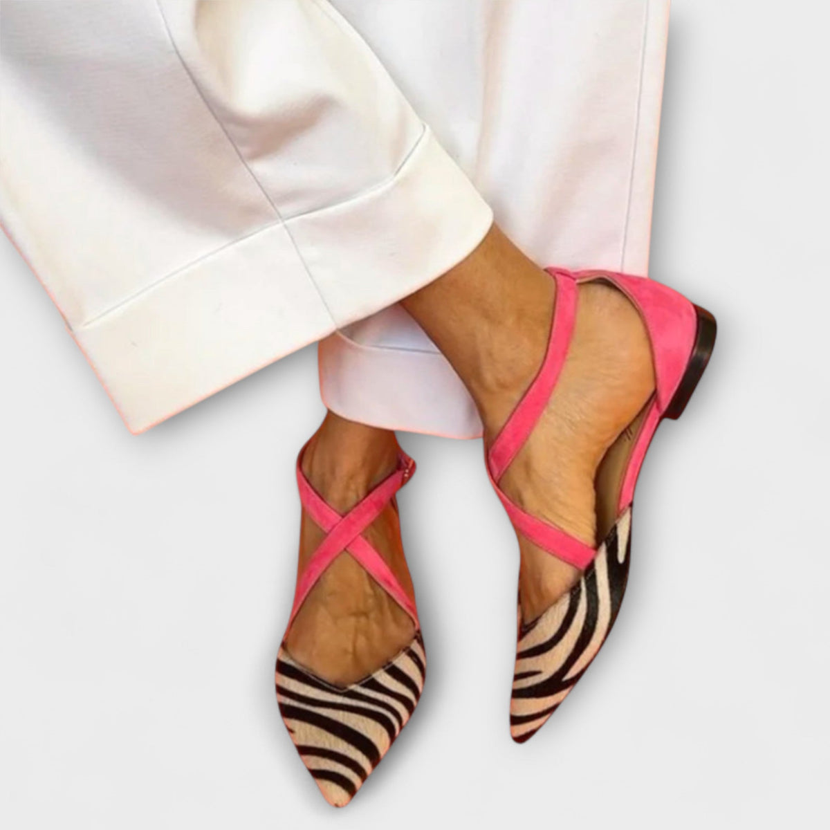 Gabrielle - Loafers med Beltedetalj
