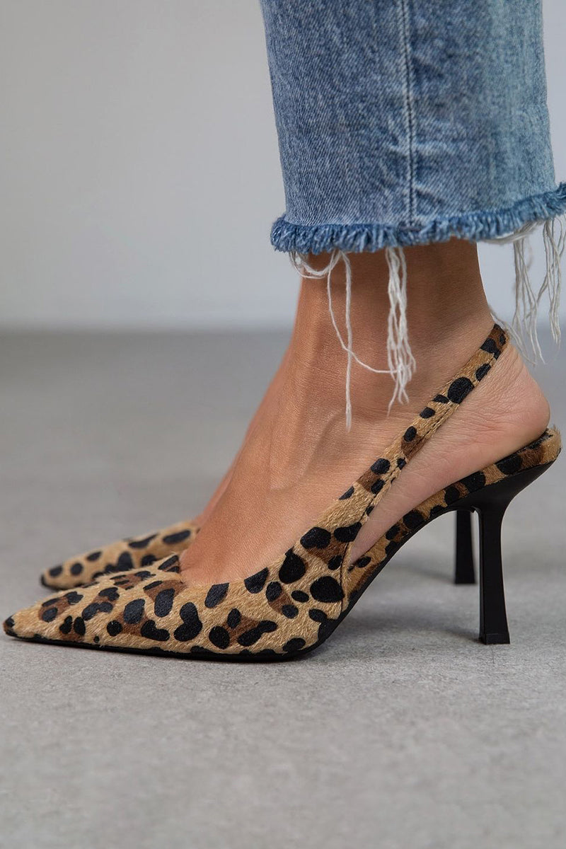 Hanna™ – Leopardmønstrede stiletter