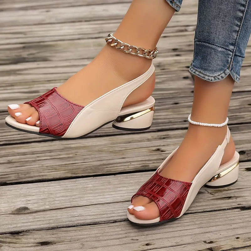 Whitney™ | Elegante Skinnsandaler