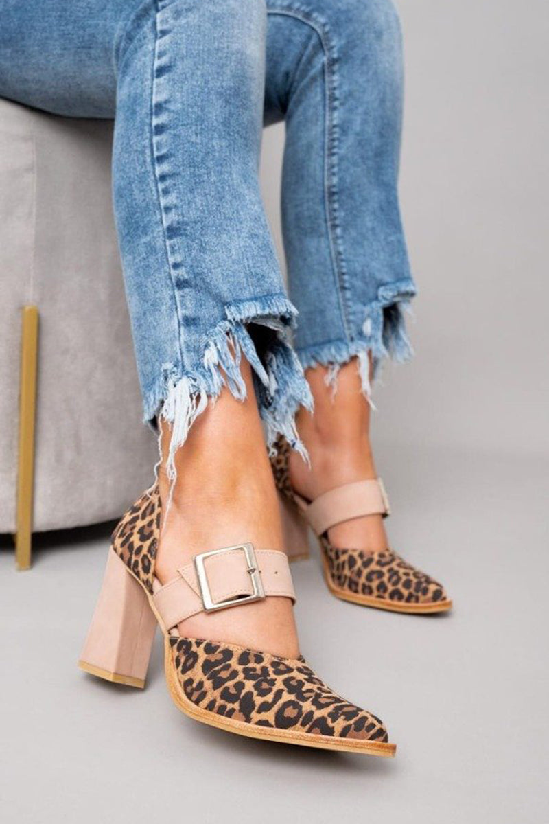 Adalina™ – Semskede sandaler med panterprint