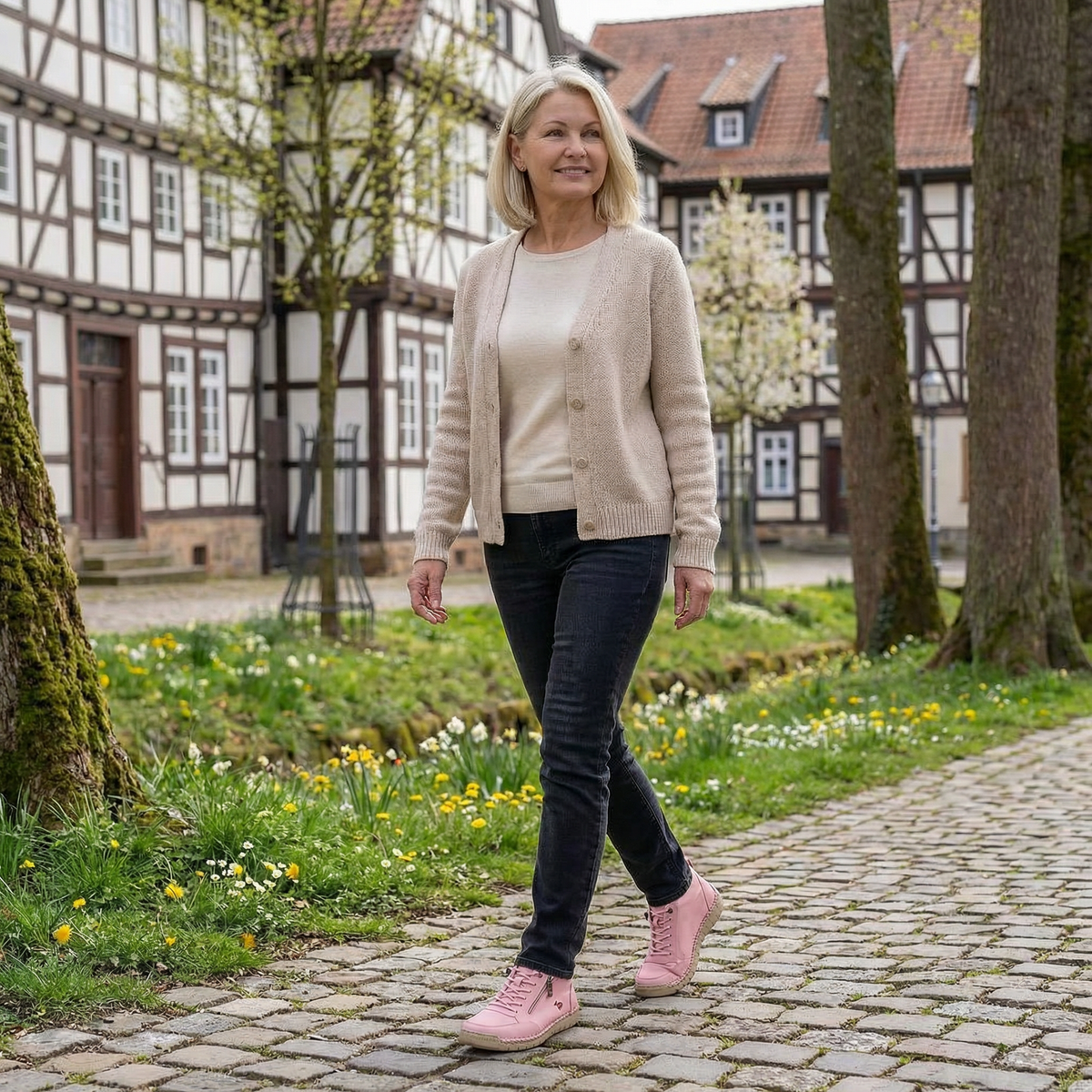 Mila – Komfortable ortopediske sneakers + glidelås