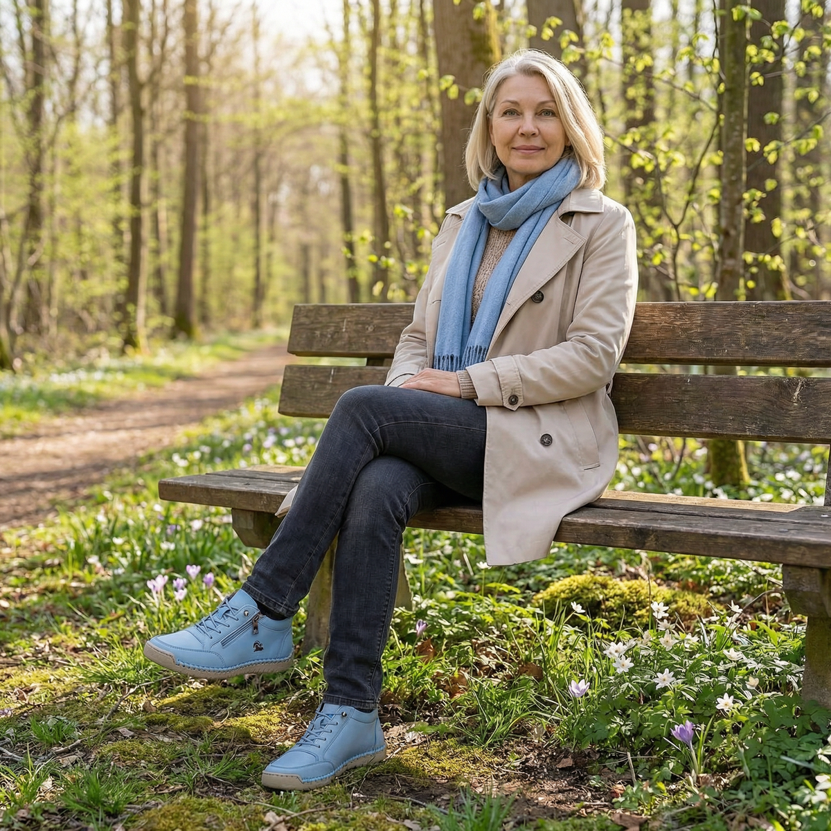 Mila – Komfortable ortopediske sneakers + glidelås