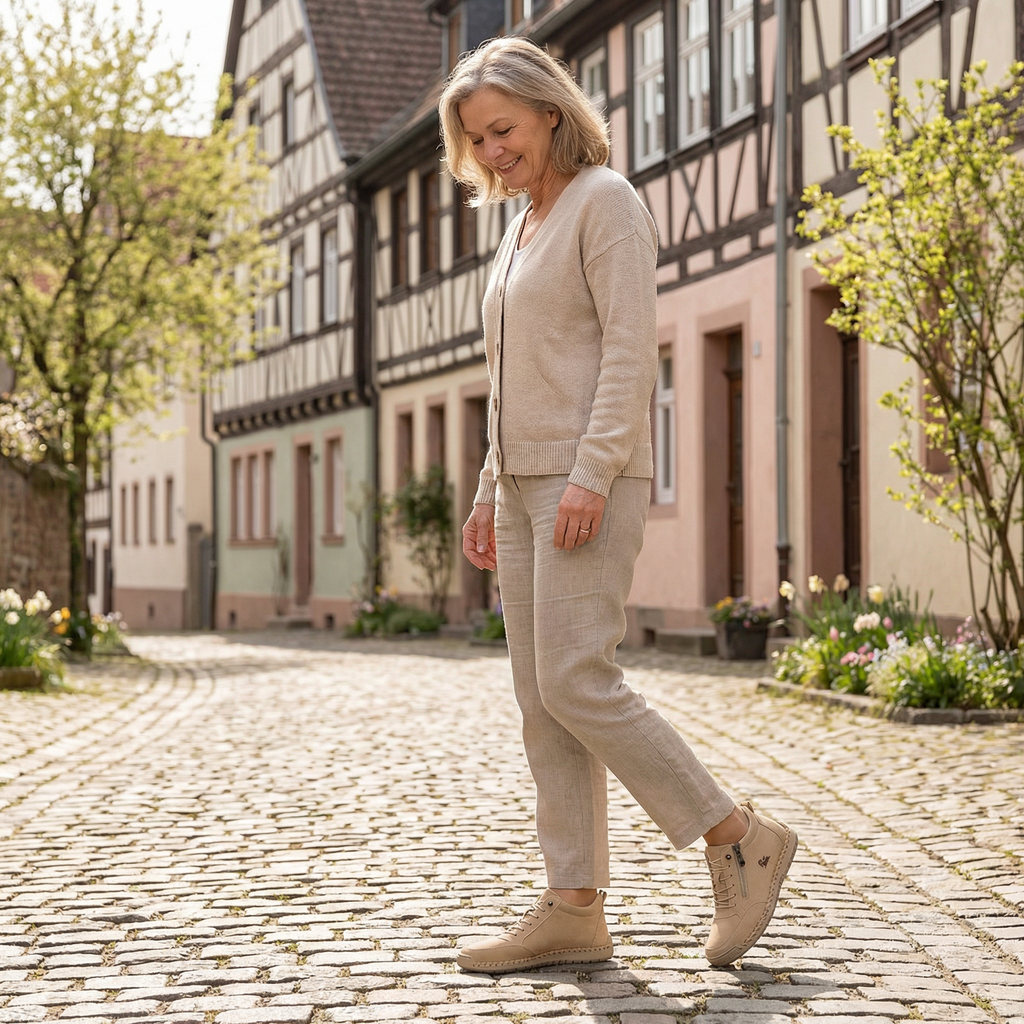 Mila – Komfortable ortopediske sneakers + glidelås