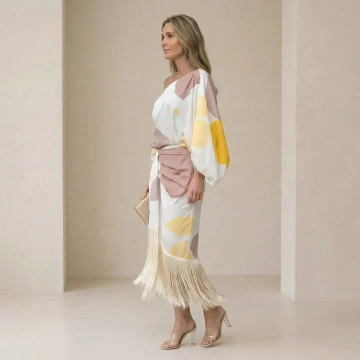 Daniela | Elegant kjole med frynser