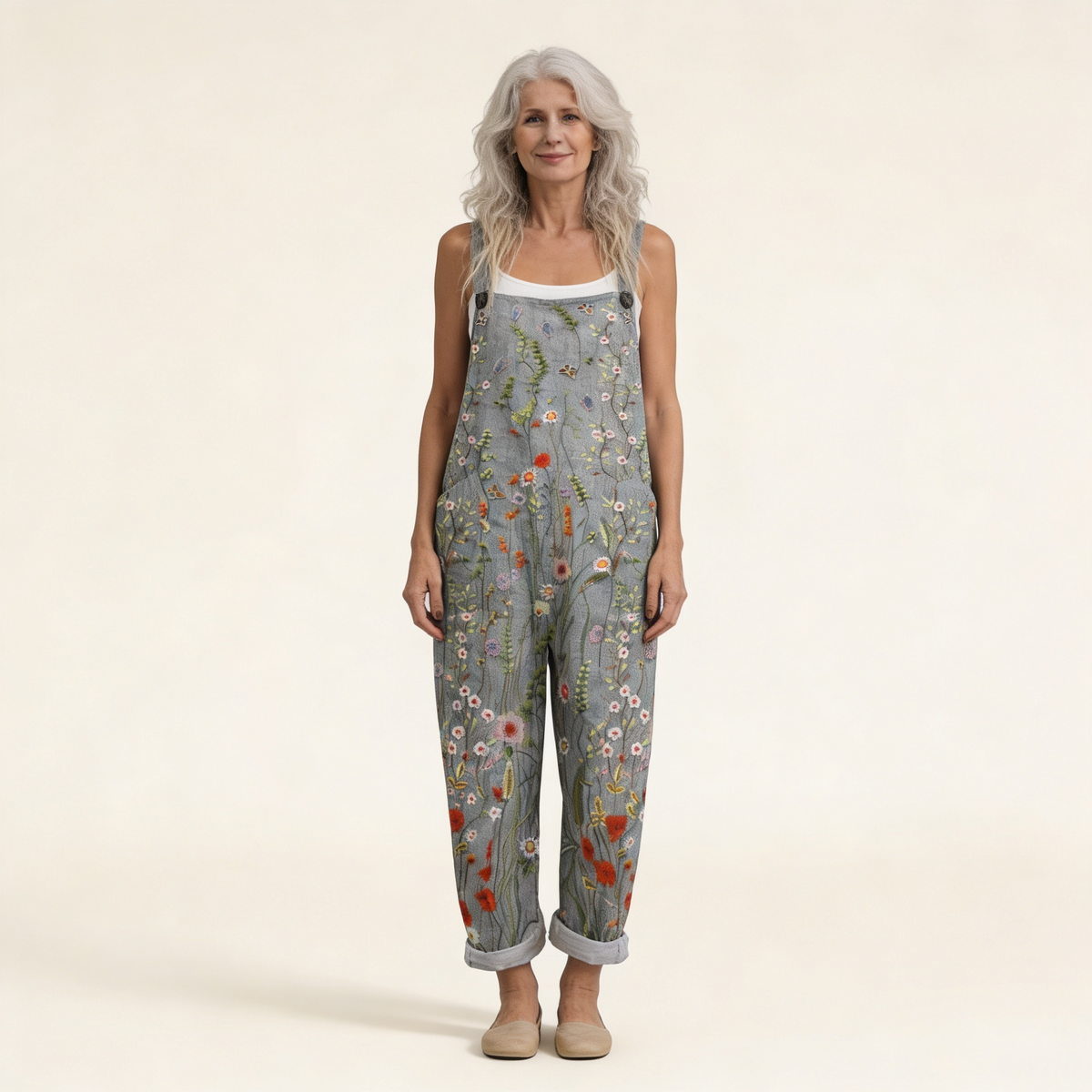 Adeline | Landlige blomster i lys bohemstil
