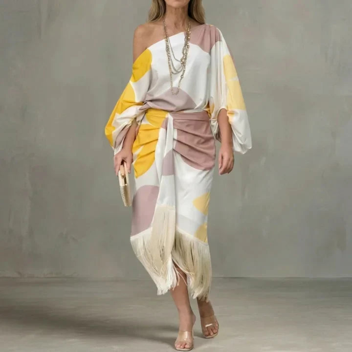 Daniela | Elegant kjole med frynser